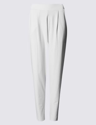 Pull On Tapered Leg Trousers